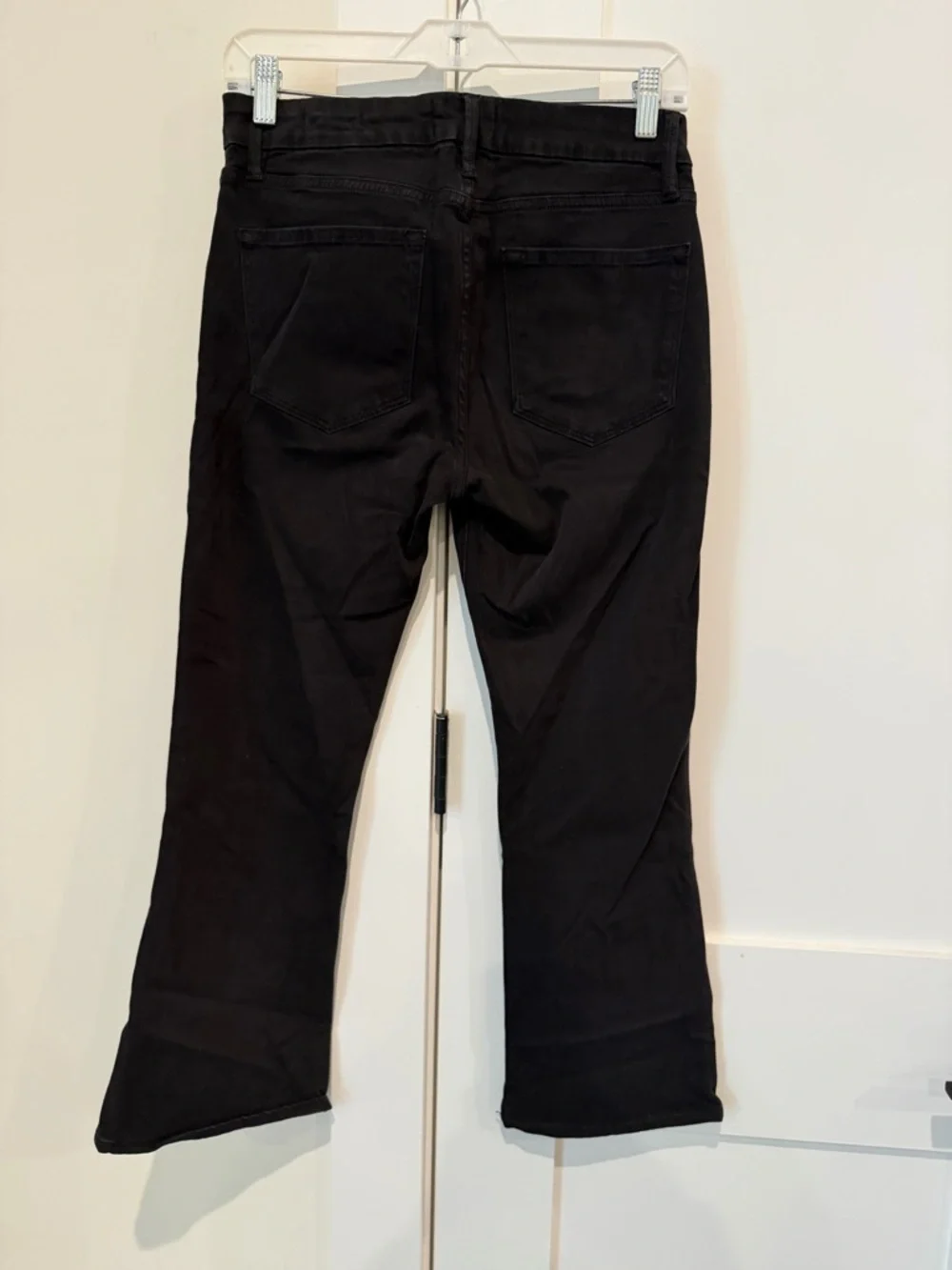 Frame Denim Black Le Crop Mini Boot in Size 27 EUC Day to Night Capsule Luxury - Picture 10 of 12